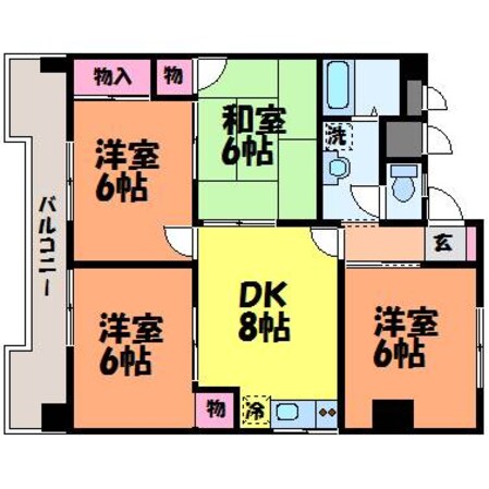 フェリオ市駅西Ⅱ　の物件間取画像